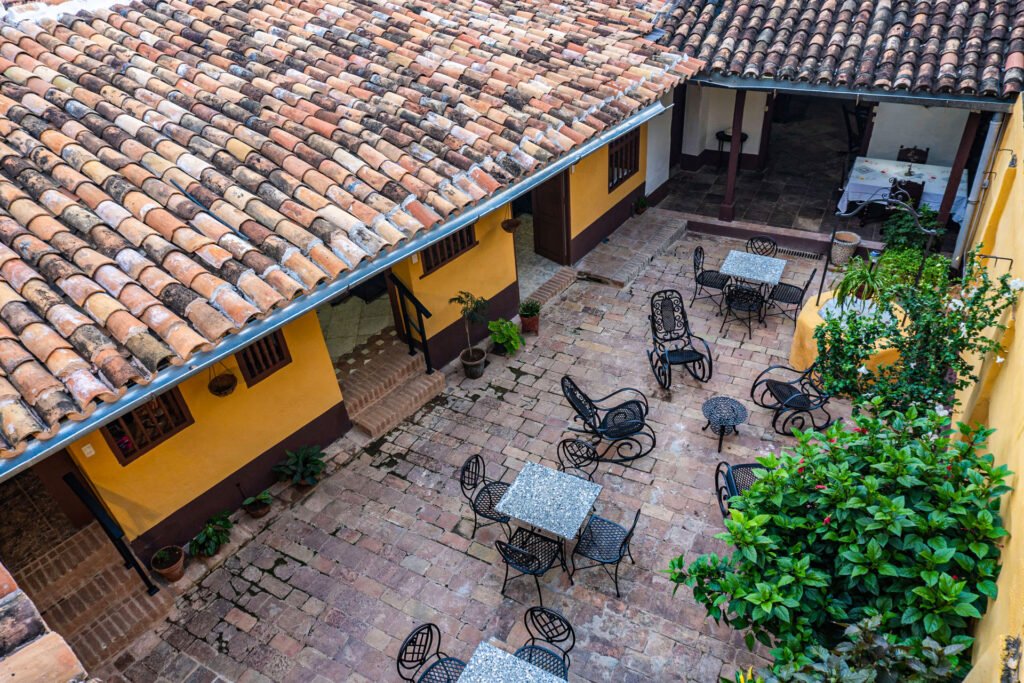 Vista al patio de la casa
